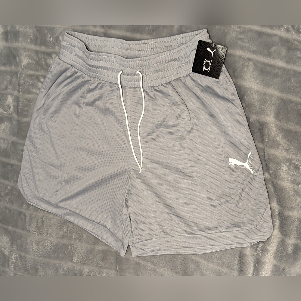 Puma Gray women's athletic shorts Sz: M NWT
